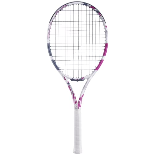 Babolat - Evo Aero Pink Tennisschläger Besaitet für Erwachsene - Kraft & Komfort - Aerodynamischer Spin Alpha Rahmen mit Evo 4 Feel & Woofer Technologie - Syntec Evo Grip 1 - Französische Marke - Pink von Babolat