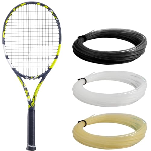 Babolat, Evo Aero Saiten-Tennisschläger für Erwachsene, ideal für Fortschritt, Kraft und Komfort, aerodynamischer Spin Alpha-Rahmen, Griffgröße 2, französische Marke, grau/gelb Babolat, Evo Aero Saiten-Tennisschläger für Erwachsene, ideal für Fortschritt, Kraft und Komfort, aerodynamischer Spin Alpha-Rahmen, Griffgröße 2, französische Marke, grau/gelb von Babolat