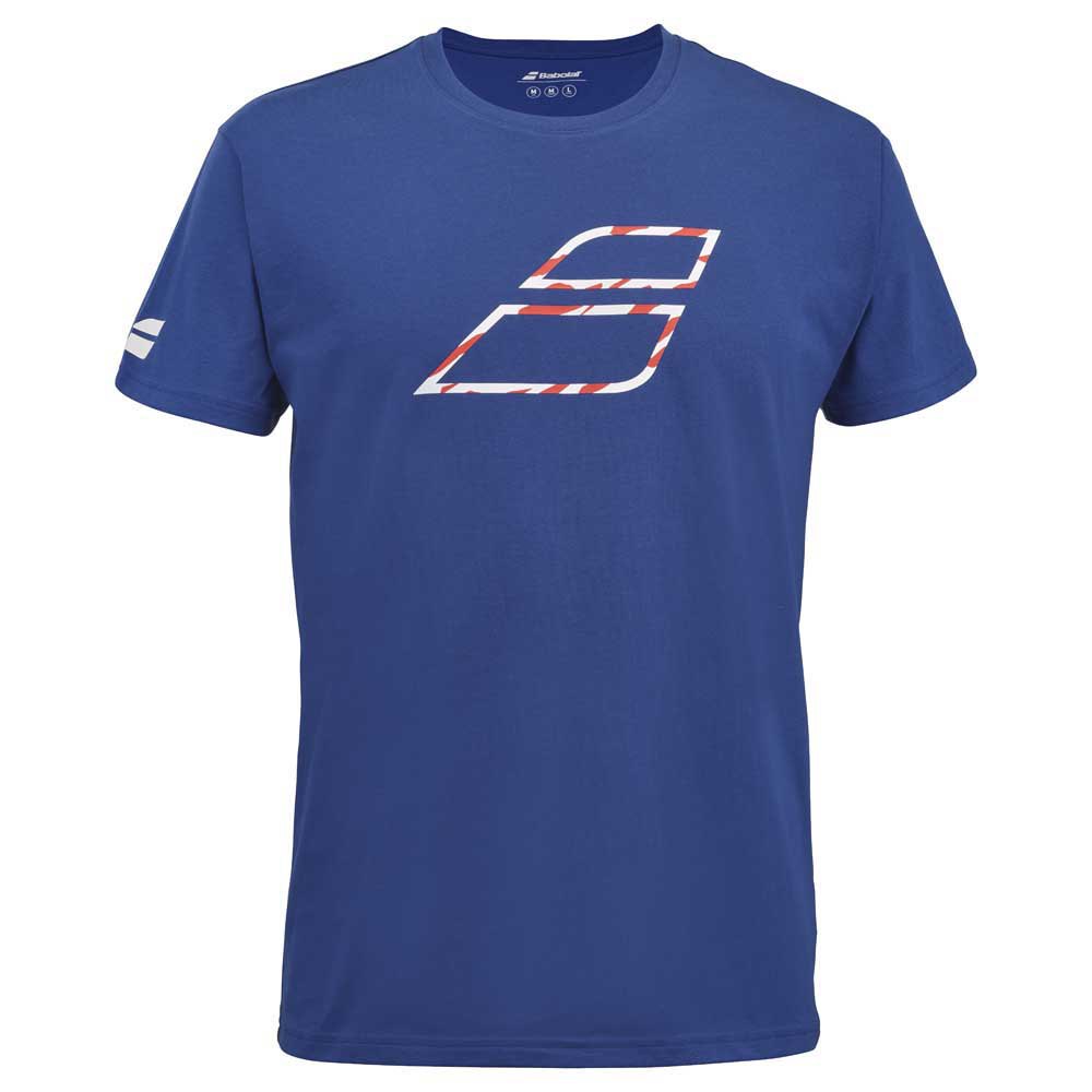 Babolat Exercise Big Flag Short Sleeve T-shirt Blau S Mann Babolat Exercise Big Flag Short Sleeve T-shirt Blau S Mann von Babolat