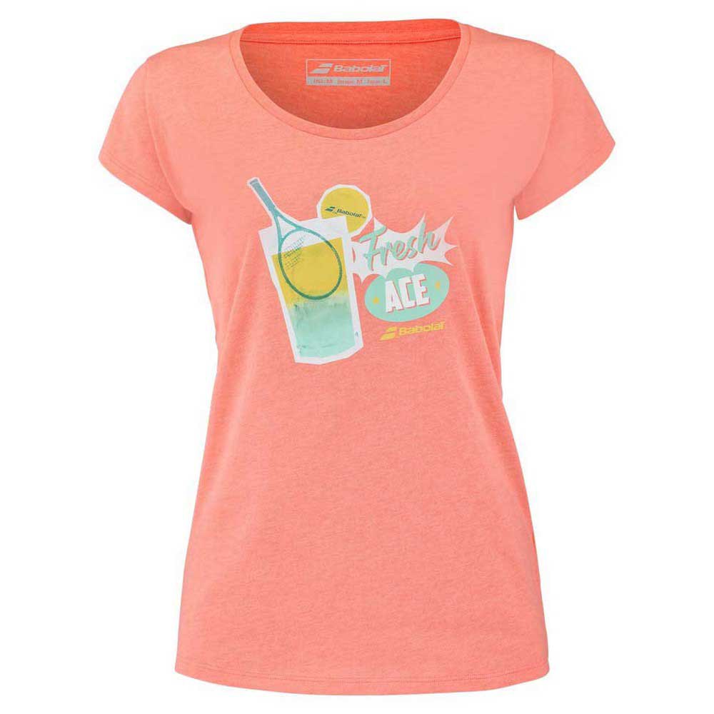 Babolat Exercise Message Short Sleeve T-shirt Orange M Frau Babolat Exercise Message Short Sleeve T-shirt Orange M Frau von Babolat