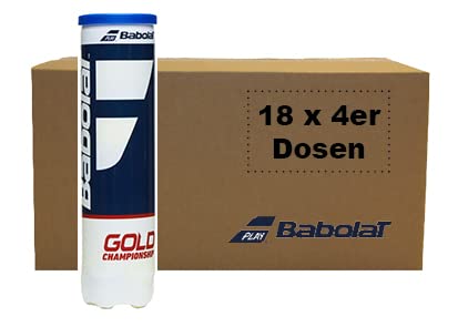 Babolat Gold Championship X4 Tennisball Karton - 72 Bälle - 18x4er Dosen Babolat Gold Championship X4 Tennisball Karton - 72 Bälle - 18x4er Dosen von Babolat