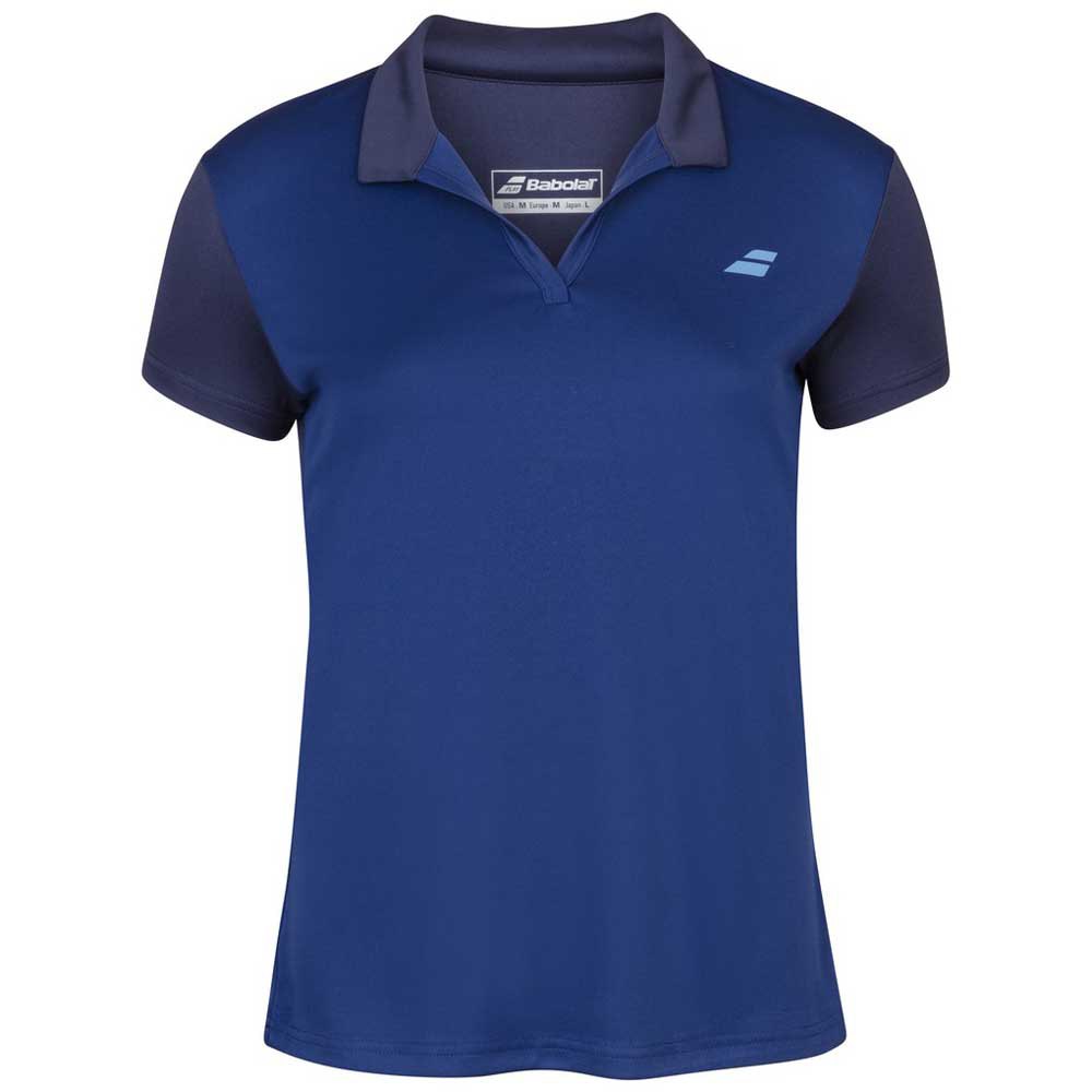 Babolat Play Short Sleeve Polo Blau XS Frau von Babolat