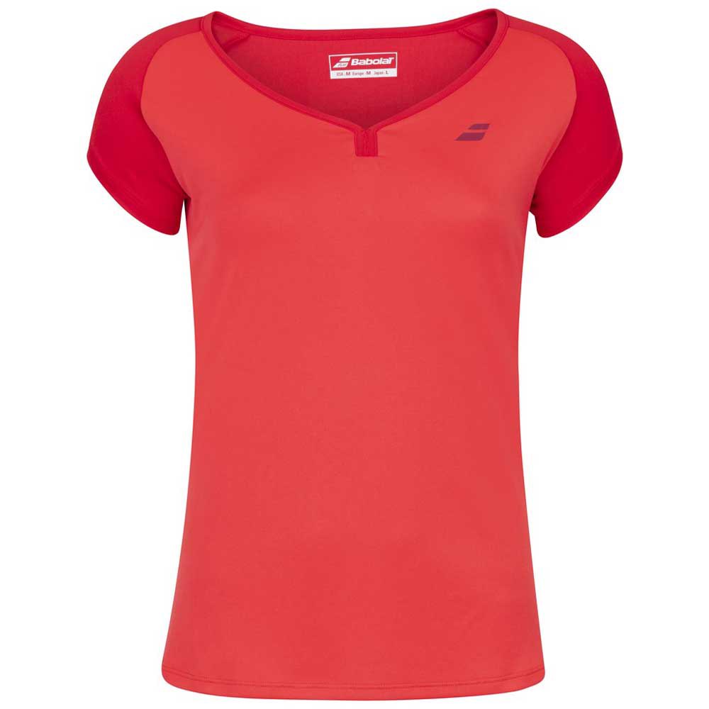 Babolat Play Short Sleeve T-shirt Rot XS Frau von Babolat