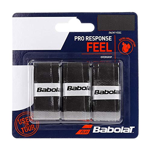 Babolat Pro Response X 3 Overgrip, Schwarz (Mehrfarbig), Einheitsgröße von Babolat