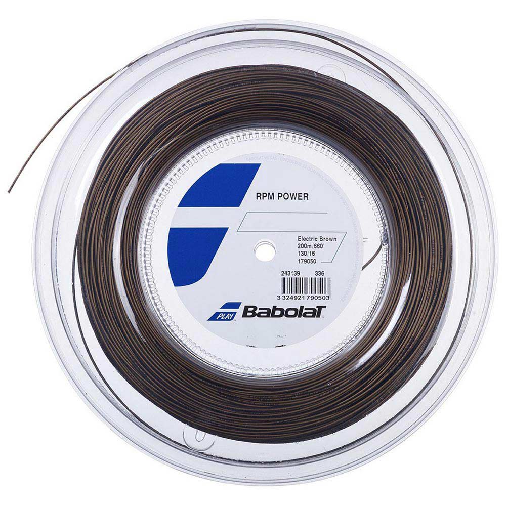 Babolat Rpm Power 200 M Tennis Reel String Braun 1.30 mm Babolat Rpm Power 200 M Tennis Reel String Braun 1.30 mm von Babolat