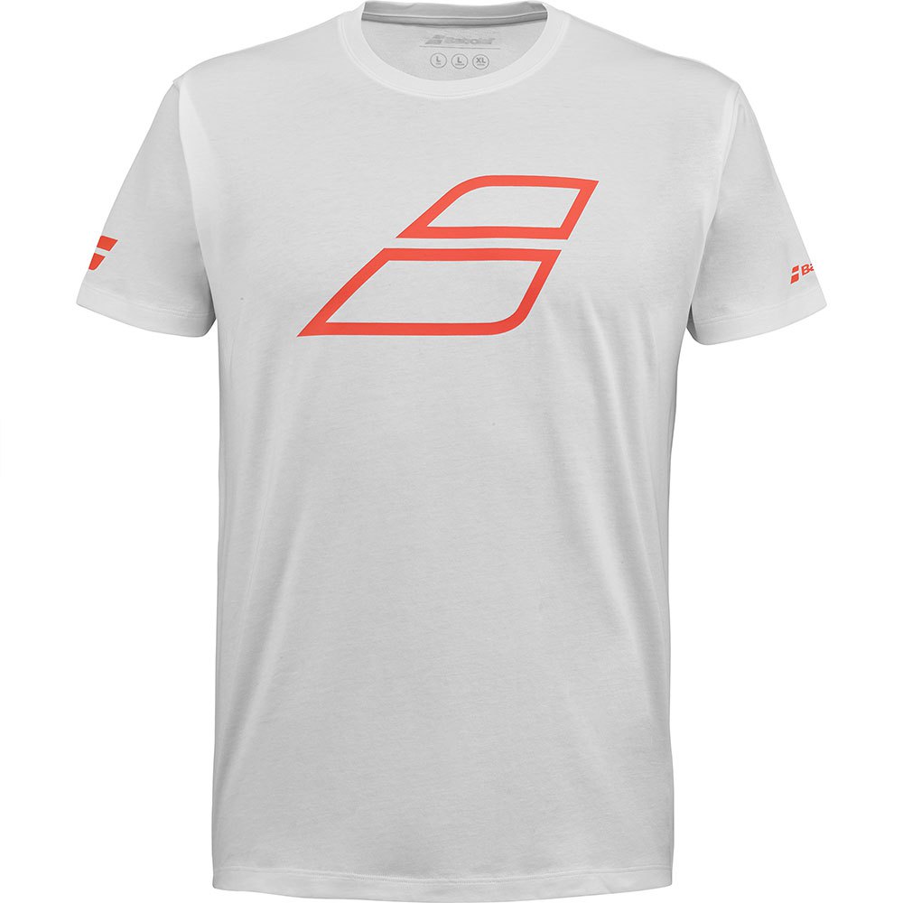 Babolat Strike Short Sleeve T-shirt Weiß M Mann von Babolat