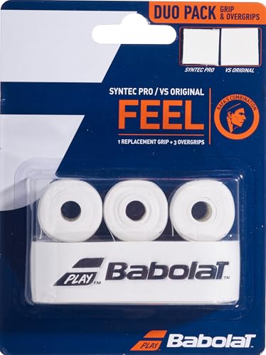 Babolat Syntec Pro X1 Vs Original X3 Grip In Weiss Babolat Syntec Pro X1 Vs Original X3 Grip In Weiss von Babolat