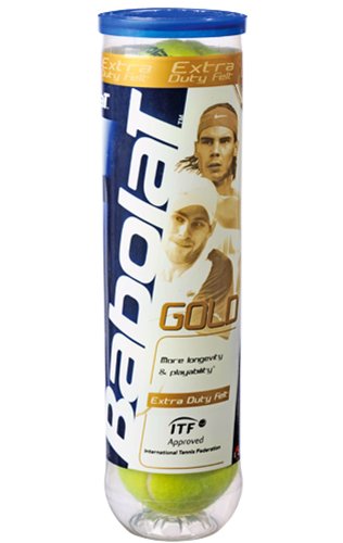 Babolat Tennisbälle Gold 4er Dose, gelb, 502012 von Babolat