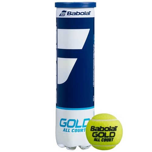 Babolat Gold All Court X4 Bälle, Erwachsene, Unisex, Gelb (Schwarz), Einheitsgröße Babolat Gold All Court X4 Bälle, Erwachsene, Unisex, Gelb (Schwarz), Einheitsgröße von Babolat
