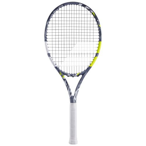 Babolat - Tennisschläger für Erwachsene Evo Aero L S CV - Leichter Schläger für Damen oder Herren - Besaitet mit Spin Alpha- Rahmen für Leichtigkeit und Power beim Spielen - Größe 2 - Farbe: Grau/Gelb Babolat - Tennisschläger für Erwachsene Evo Aero L S CV - Leichter Schläger für Damen oder Herren - Besaitet mit Spin Alpha- Rahmen für Leichtigkeit und Power beim Spielen - Größe 2 - Farbe: Grau/Gelb von Babolat