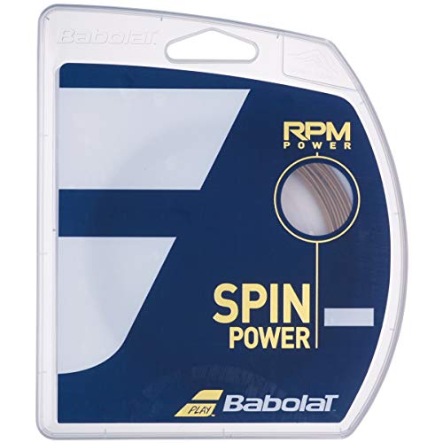 Babolat Unisex – Erwachsene RPM Power Saitenset 12m-Braun Tennissaite, 1.30 von Babolat