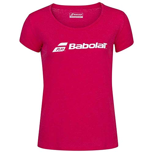 Babolat Unisex Kinder EXERCISE Tee GIRL T-Shirt, Rosa-rot, Meliert, 6-8 Jahre von Babolat