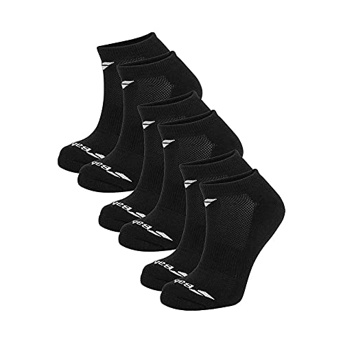 Babolat Unisex Kinder Invisible 3 Pairs Pack Jr Socken, Schwarz/Schwarz, 31/34 von Babolat