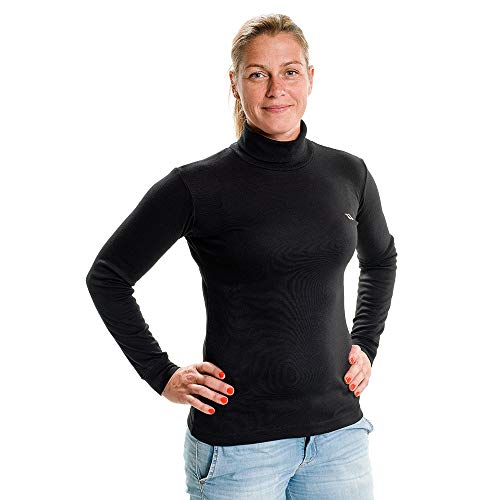 Back on Track Damen Bekleidung Rollkragensweatshirt, Schwarz, S von Back on Track