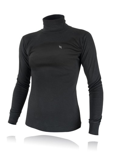 Back on Track Damen Bekleidung Rollkragensweatshirt, Schwarz, XL von Back on Track