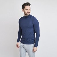 Backtee First Skin Turtle Neck Mock Unterzieher navy von Backtee