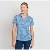 Backtee Ladies Camou Halbarm Polo blau Backtee Ladies Camou Halbarm Polo blau von Backtee
