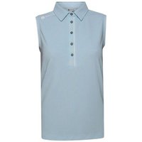 Backtee Ladies Classic Top ohne Arm Polo hellblau von Backtee