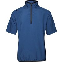 Backtee Mens 80G Packable Shield Halbarm Windshirt dunkelblau von Backtee