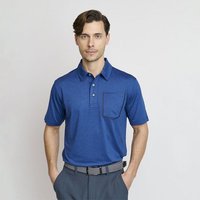 Backtee Mens Melange Halbarm Polo navy Backtee Mens Melange Halbarm Polo navy von Backtee
