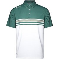 Backtee Mens Vertical Halbarm Polo dunkelgrün von Backtee