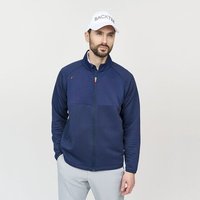 Backtee Mens Waffel Midlayer Cardigan Stretch Jacke navy Backtee Mens Waffel Midlayer Cardigan Stretch Jacke navy von Backtee