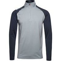 Backtee Mens Zipneck Baselayer Stretch Midlayer blau von Backtee