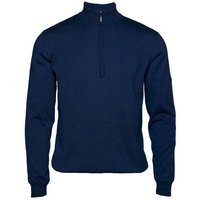 Backtee Windbreaker Sweater Windstopp Strick navy von Backtee