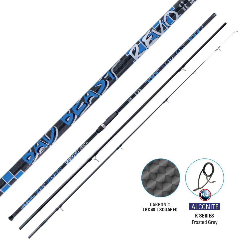 Bad Bass Bad Beast Revo Fuji Surfcasting Rod Silber 4.30 m / 130 g Bad Bass Bad Beast Revo Fuji Surfcasting Rod Silber 4.30 m / 130 g von Bad Bass