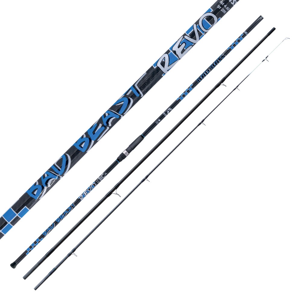 Bad Bass Beast Revo Non Ringed Surfcasting Rod Durchsichtig 4.30 m / 150 g von Bad Bass