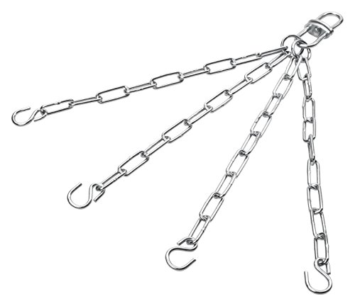 Bad Company 4-Punkt Stahlkette für Boxsäcke und Maisbirnen I 50 cm Heavy Duty verchromte Boxsackhalterung I Max. Gewichtsbelastung bis zu 100 kg Bad Company 4-Punkt Stahlkette für Boxsäcke und Maisbirnen I 50 cm Heavy Duty verchromte Boxsackhalterung I Max. Gewichtsbelastung bis zu 100 kg von Bad Company