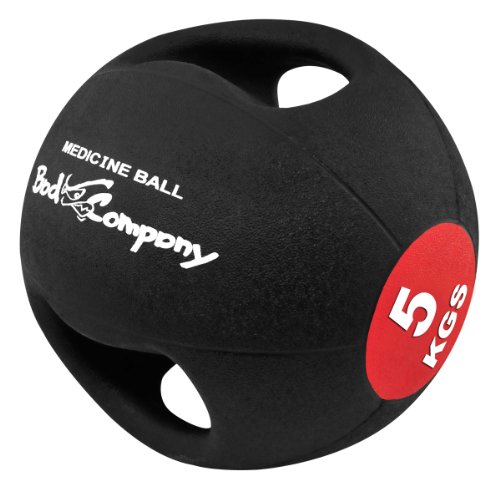 Bad Company Pro Grip Medizinball I Fitnessball mit Doppelgriff I 3 Kg - 10 Kg I Einzeln oder im Set von Bad Company