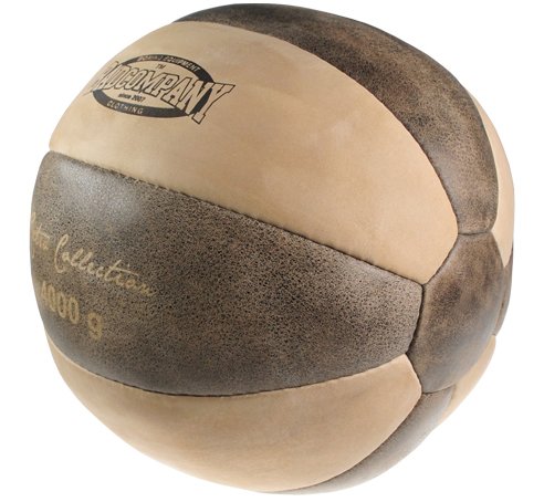 Bad Company I Retro Medizinball 4 Kg I Vollball aus Leder I Braun Bad Company I Retro Medizinball 4 Kg I Vollball aus Leder I Braun von Bad Company