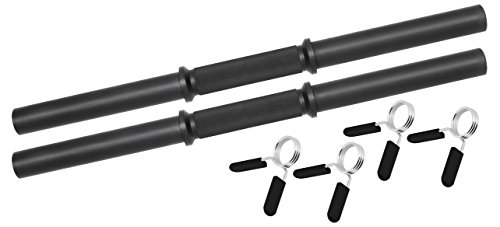 Bad Company Kurzhantelstange Black inkl. Federverschlüssen 30/31 mm I 2 Stück - 45 cm Hantelstange Bad Company Kurzhantelstange Black inkl. Federverschlüssen 30/31 mm I 2 Stück - 45 cm Hantelstange von Bad Company