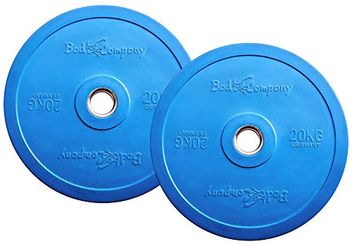 Bad Company Olympia Hantelscheiben mit Farb-Code 50/51 mm I 2 x 20 kg Bad Company Olympia Hantelscheiben mit Farb-Code 50/51 mm I 2 x 20 kg von Bad Company