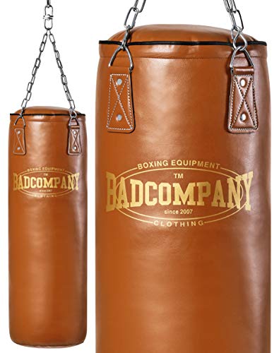 Bad Company Retro Boxsack I Punching Bag gefüllt inkl. Heavy Duty Vierpunkt-Stahlkette - 180 x 35 cm Bad Company Retro Boxsack I Punching Bag gefüllt inkl. Heavy Duty Vierpunkt-Stahlkette - 180 x 35 cm von Bad Company