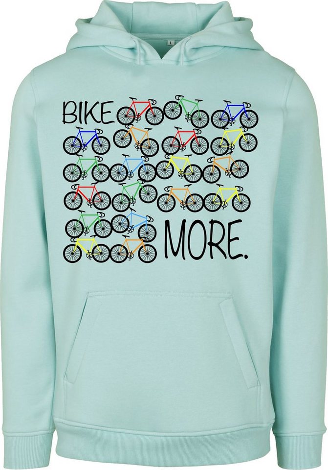Baddery Kapuzenpullover Fahrrad Hoodie : Bike More - Sport Pullover Herren, hochwertiger Siebdruck von Baddery