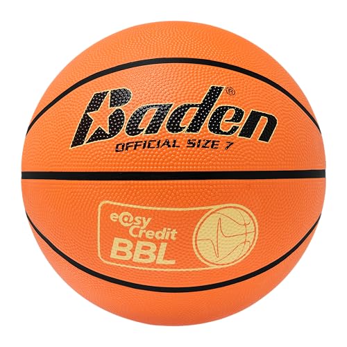 Baden Basic easyCredit BBL klassischer Gummibasketball für Training, Schule und Freizeit - langlebiger Basketball, 7, orange Baden Basic easyCredit BBL klassischer Gummibasketball für Training, Schule und Freizeit - langlebiger Basketball, 7, orange von Baden