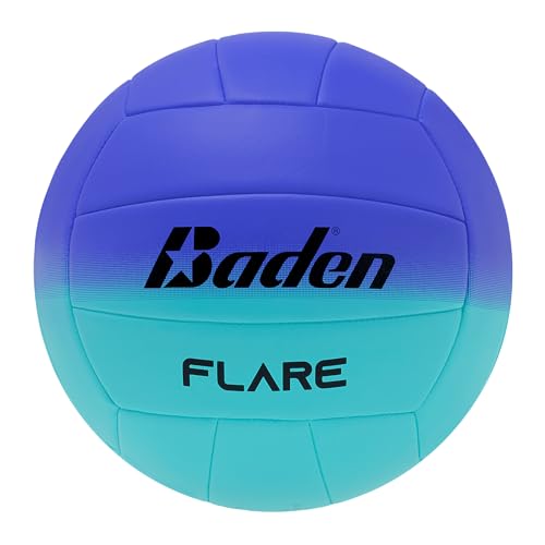 Baden Flare Beachvolleyball, Volleyball-Ball für Kinder und Erwachsene, wasserdicht und langlebig, weiches Ballgefühl für das Spielen am Strand, Pool, Freizeit, Beach Ball für Indoor und Outdoor von Baden