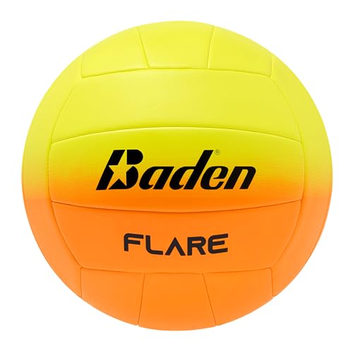 Baden Flare Beachvolleyball, Volleyball-Ball für Kinder und Erwachsene, wasserdicht und langlebig, weiches Ballgefühl für das Spielen am Strand, Pool, Freizeit, Beach Ball für Indoor und Outdoor von Baden