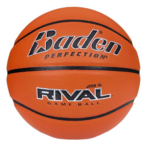 Baden Rival NFHS Basketball Indoor Spielball - Basketball für Kinder und Erwachsene - für Spiel und Freizeit, orange Baden Rival NFHS Basketball Indoor Spielball - Basketball für Kinder und Erwachsene - für Spiel und Freizeit, orange von Baden