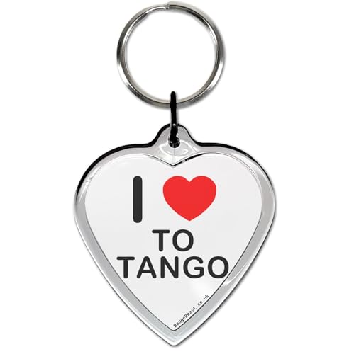 I Love Heart to Tango - Herzförmigen Schlüsselring I Love Heart to Tango - Herzförmigen Schlüsselring von BadgeBeast.co.uk