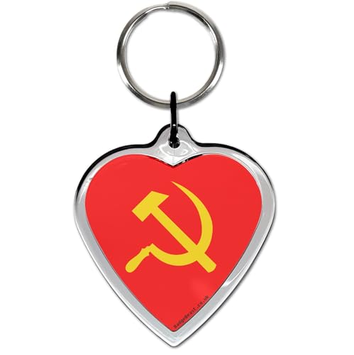 Soviet Union Flag - Herzförmigen Schlüsselring Soviet Union Flag - Herzförmigen Schlüsselring von BadgeBeast.co.uk