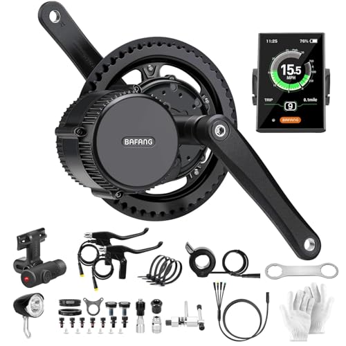 Bafang 48 V 750 W eBike-Umrüstsatz Mittelmotor mit Kettenblatt 44T, BBS01B Mittelmotor-Kit für Frauen Männer Erwachsene, DIY eBike Pedelec Kit C18-Display, Daumengashebel Bafang 48 V 750 W eBike-Umrüstsatz Mittelmotor mit Kettenblatt 44T, BBS01B Mittelmotor-Kit für Frauen Männer Erwachsene, DIY eBike Pedelec Kit C18-Display, Daumengashebel von Bafang