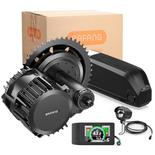 Bafang 48V 1000W Mittelmotor BBSHD mit 48V19,2Ah Kompakter Unterrohr-Batterie und 500C Display- Elektrofahrrad-Setzkasten,Ebike Mittelmotor BBS03 G320 Ebike Conversion Kit für BB68mm Mountainbike von Bafang