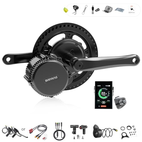 Bafang BBS02B Mittelmotor Kit G340 48V 750W Mittelmotor Elektrofahrrad Umrüstsatz mit 48V17,5Ah Unterrohr-Akku DPC18 Display und 44T Kettenblatt BB68-73mm E-Bike Umrüstsatz für Mountain von Bafang