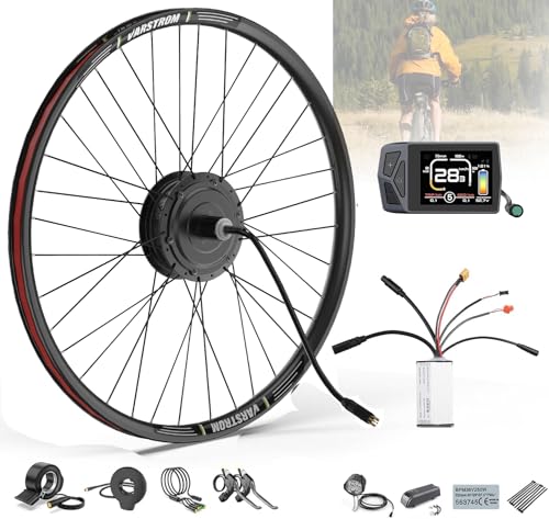 Bafang E-Bike-Umrüstkit 48V500W Hinterrad-Brushless Nabenmotor Kits mit Bluetooth LCD Display, E-Bike Hinterradmotor Umrüstkit passend für 28 Zoll, 29 Zoll, 700C von Bafang