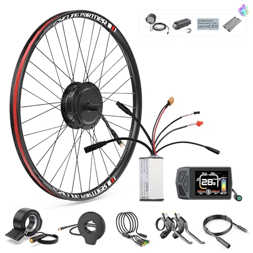 Bafang EBike-Umbausatz 48V500W Vorderrad-Brushless-Nabenmotor-Kits mit EKD01 Mehrsprachig-LCD-Display, Elektrofahrrad-Vorderrad-Umbausatz Passend für 28 Zoll 29 Zoll 700C Bafang EBike-Umbausatz 48V500W Vorderrad-Brushless-Nabenmotor-Kits mit EKD01 Mehrsprachig-LCD-Display, Elektrofahrrad-Vorderrad-Umbausatz Passend für 28 Zoll 29 Zoll 700C von Bafang