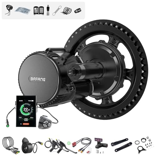 Bafang Mittelmotor 250W 48V BBS01B Ebike Umbausatz - Verwandeln Sie Ihre Fahrt mit 48V19,2Ah Unterrohr-Batterie, C18 Display und G340 Motor, Passend für BB68mm Mountainbike Rennrad Pendlerfahrrad von Bafang