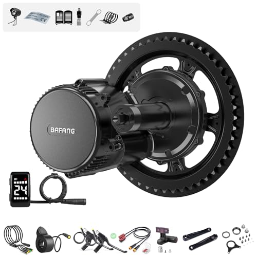 Bafang Mittelmotor 48V 250W BBS01B Ebike Umbausatz mit 48V20Ah Unterrohr-Batterie und DZ40 Display, G340 8fun Motor für BB68mm Mountainbike Rennrad Pendlerfahrrad DIY Kit von Bafang